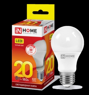 Лампа LED-A65-VC 20Вт 230В Е27 3000К 1800Лм IN HOME