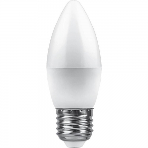 ЛАМПА FERON LED 9W 230V E27 4000K свеча LB-570 (25937)