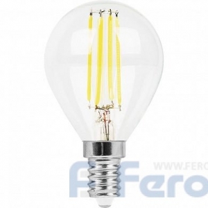 ЛАМПА FERON LED 9W 230V E14 2700K, LB-509 филамент шарик 38001