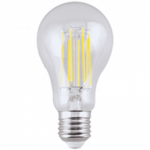 ЛАМПА ECOLA LED classic  Premium 10,0W A60 220-240V E27 4000K 360° filament прозр. нитевидная 105x60  [N7LV10ELC.]