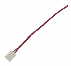 СОЕДИНИТЕЛЬНЫЙ КАБЕЛЬ LED ECOLA strip connector С ОДНИМ 2-х конт РАЗЪЕМОМ 8mm 15СМ (SC28C1ESB)