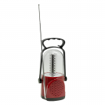 Фонарь Космос кемпинговый 6010 LED_radio (2 акк. 4V 0.9Ah) 32св/д (400lm), красн./пластик, FM-радио