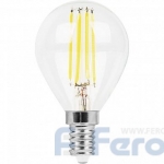 ЛАМПА FERON LED 9W 230V E14 2700K, LB-509 филамент шарик 38001