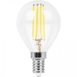 ЛАМПА FERON LED 7W 230V E14 2700K, LB-52 филамент шарик 25874