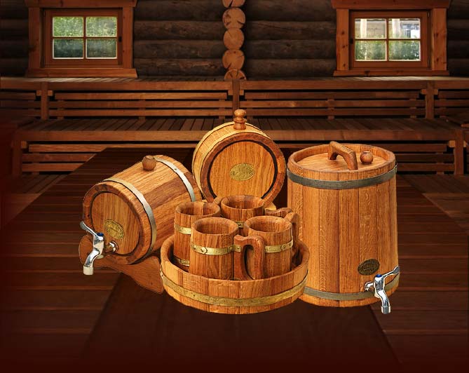 аксессуары в баню, деревянные изделия для бани
